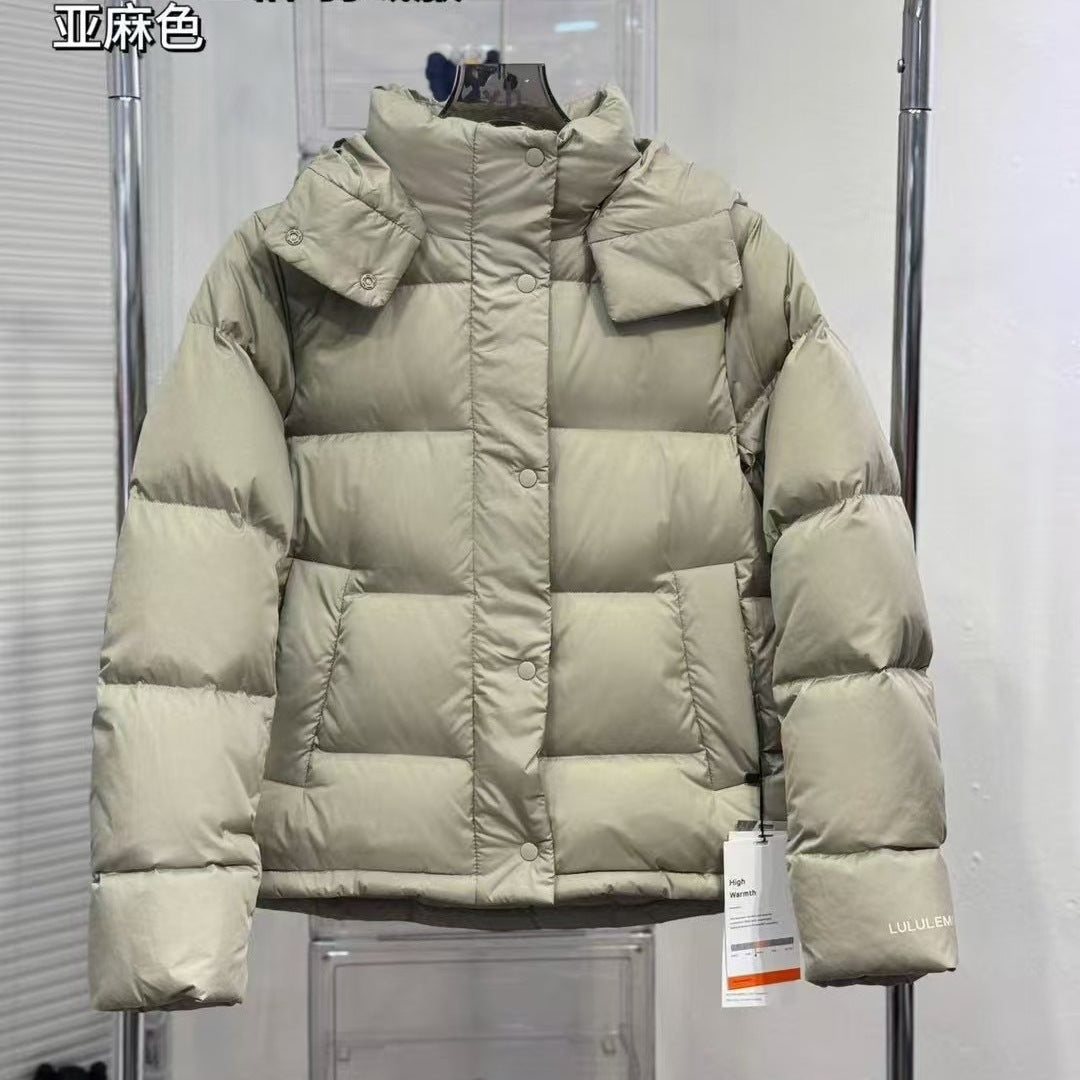 Womens Warm Hooded Down Jacket