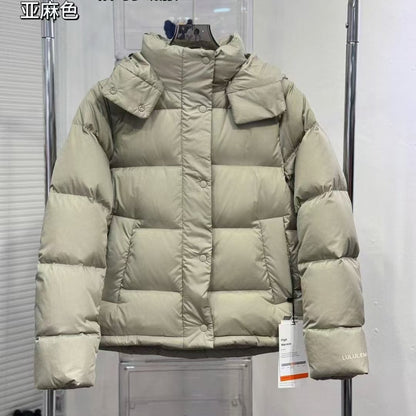 Womens Warm Hooded Down Jacket