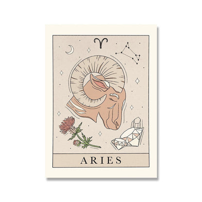 Tarot Canvas Painting Poster Constellation