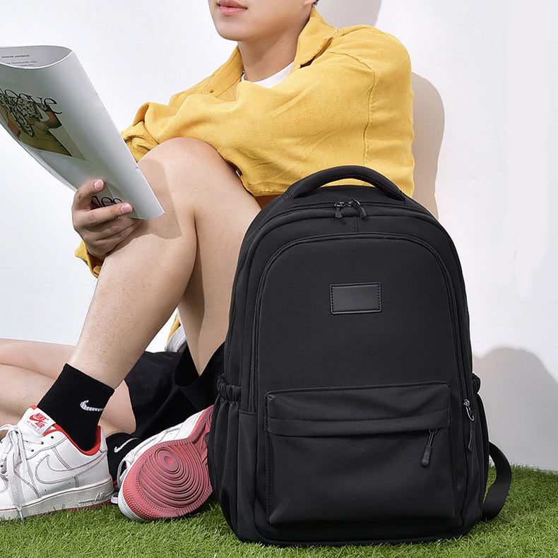 Fashion Oxford Backpack Waterproof Large Capacity Junior High School Students Schoolbag Girls Solid Campus Travel Bags Women