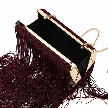 Vintage Large-capacity Tassel-woven Shoulder Crossbody Bag