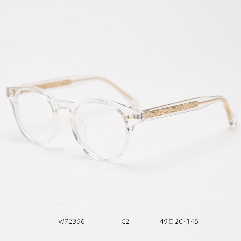 72356 New Stylish Engraved Pin Korean-style Prescription Glasses Frame