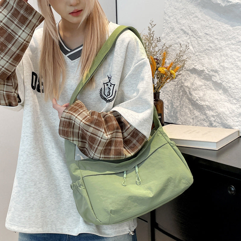 New Women's Crossbody Bag, Large Capacity, Lightweight, Casual Shoulder Bag, Simple Commuting, Multifunctional Student Handbag