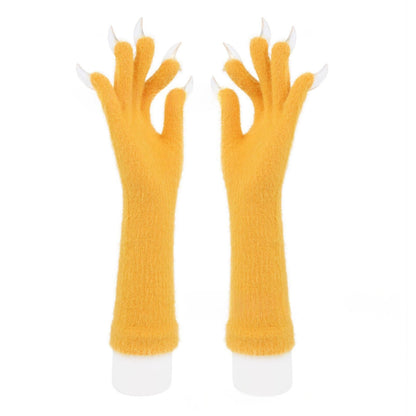 Halloween Silicone Meat Mat Long Gloves