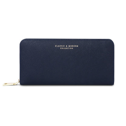 Wallet Fashion Women's Long Cross Pattern Zipper