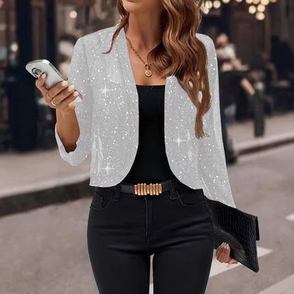 Womens Stylish And Elegant Knitted Long-sleeve Cardigan Jacket