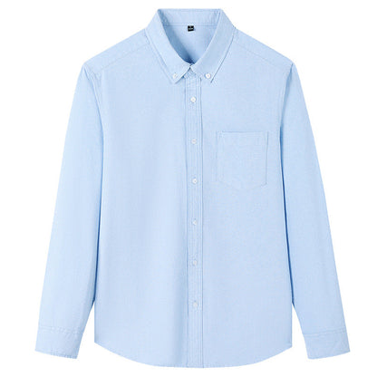 Oxford Cotton Shirt Long Sleeves Business-casual Style