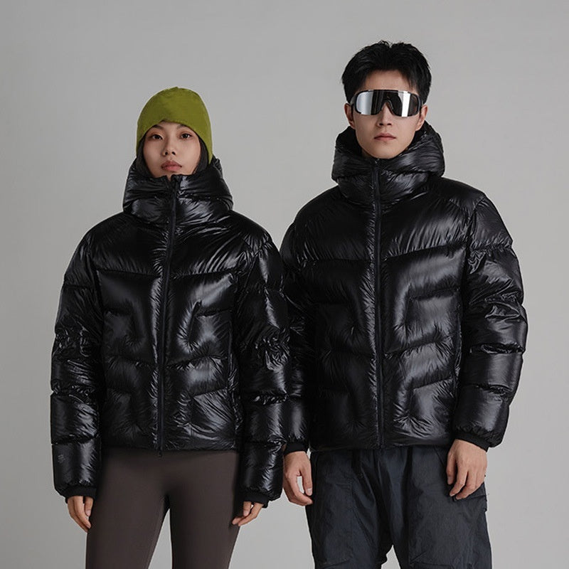Ultra-Soft White Duck Down Short Puffer Jacket