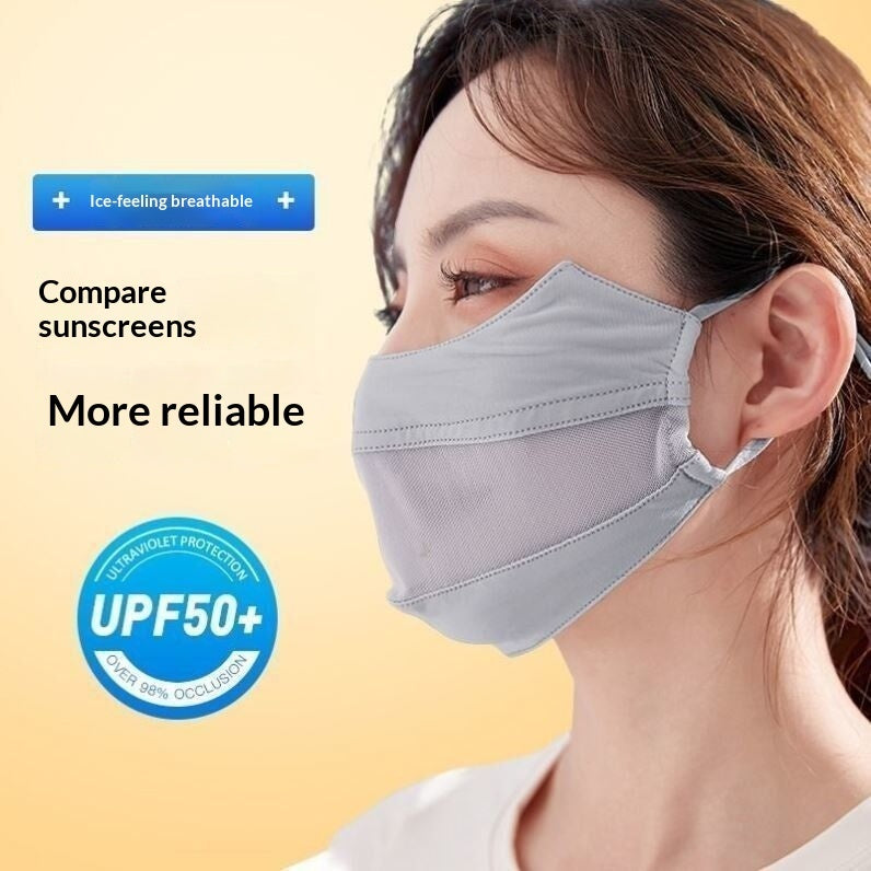 Sunscreen and Breathable 3D Stereoscopic Sunshade Riding Mask