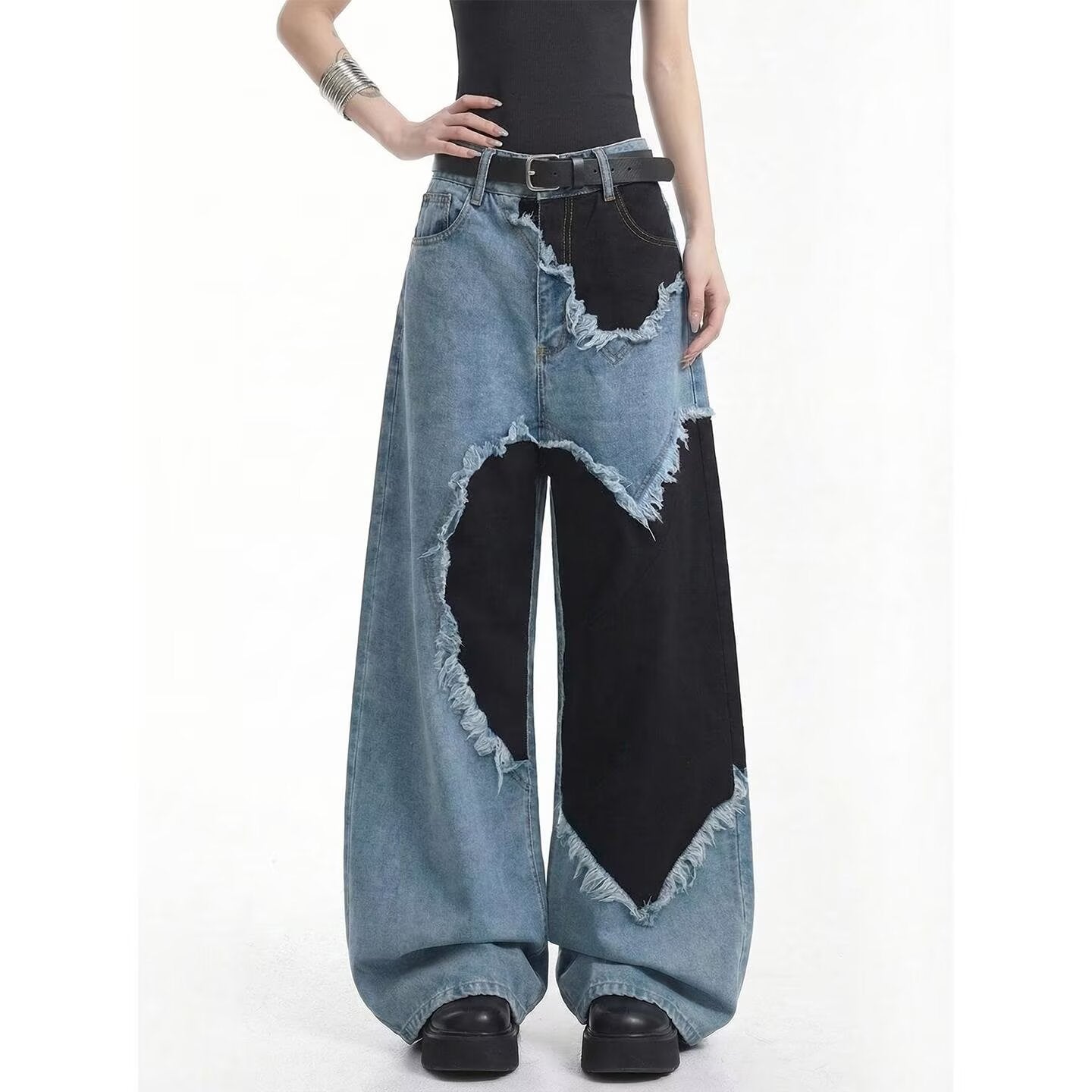 Womens Stylish Multicolor Versatile Casual Jeans