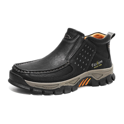 Mens Casual Metal Ankle Boots