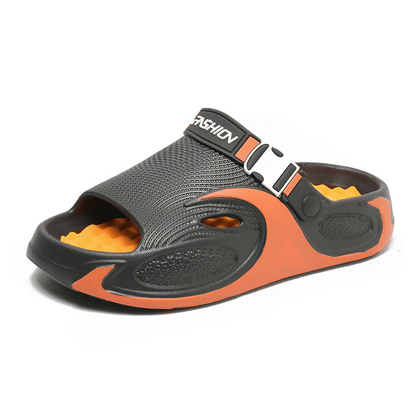 Mens Soft-Soled Non-Slip Foot-Massage Dual-Wear Sports Sandals