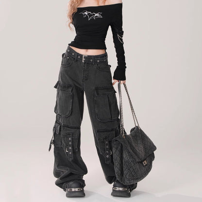 Straight-leg Relaxed-fit Workwear Denim Jeans
