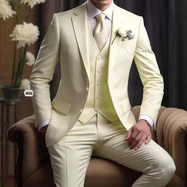 Elegant Business Banquet Suit Set For Men