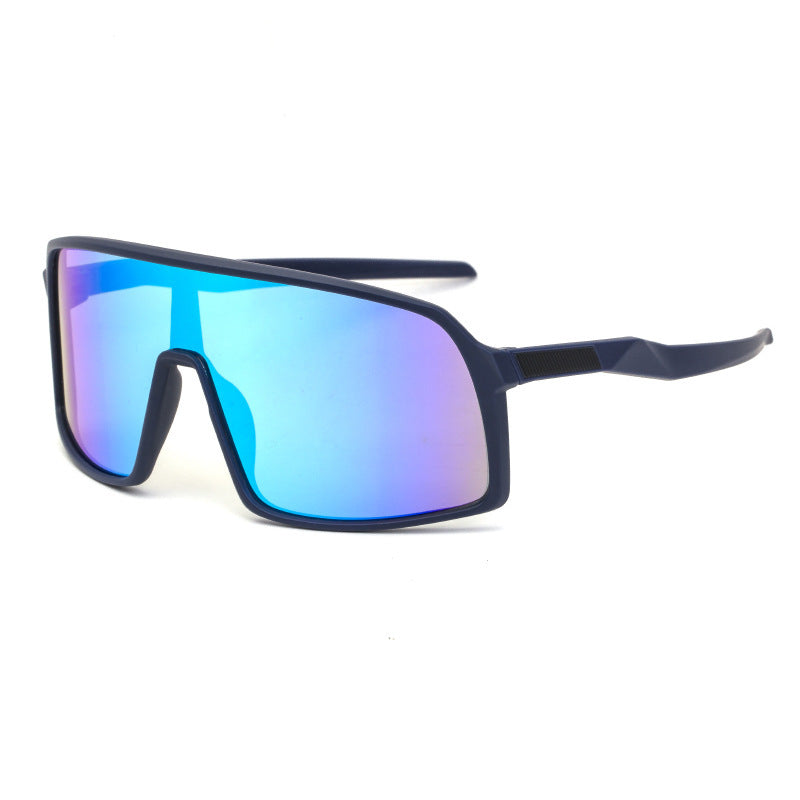 New Colorful Bicycle Windproof Cycling Sunglasses One-Piece Women's Sunglasses European And American Fashion Sports Sunglasses