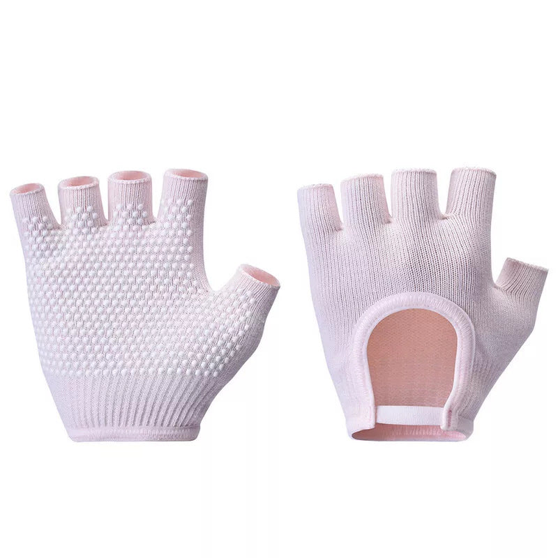 Non-slip Aerial Yoga Cotton Breathable Half-finger Gloves
