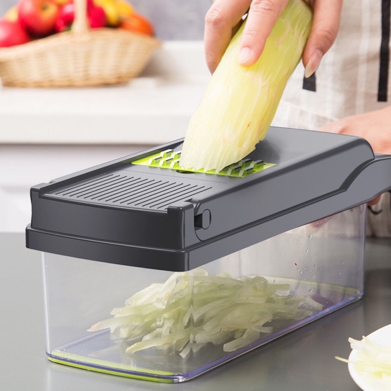 12-in-1 Manual Vegetable Chopper and Slicer