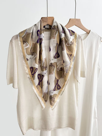 Women's Vintage High-end Outer Silk Scarf