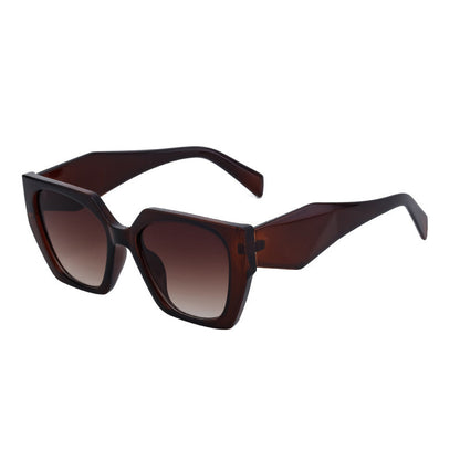 2026 New Fashion Cat-Eye Wide-Tempered Sunglasses For Women, High-End Style, Full-Frame Sunglasses, Same Style As Big-Name Brands