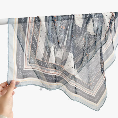 New Breathable Versatile Silk Chiffon Scarf For Women, Also Usable As A Shawl