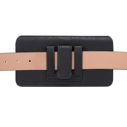 Buckle Waist Hanging Mobile Phone Bag Leather Case Belt Horizontal