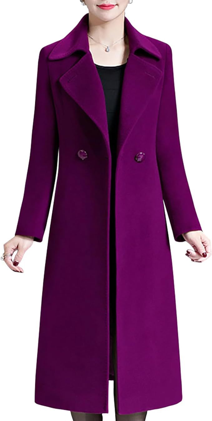 Winter Double-breasted Lapel Long Coat