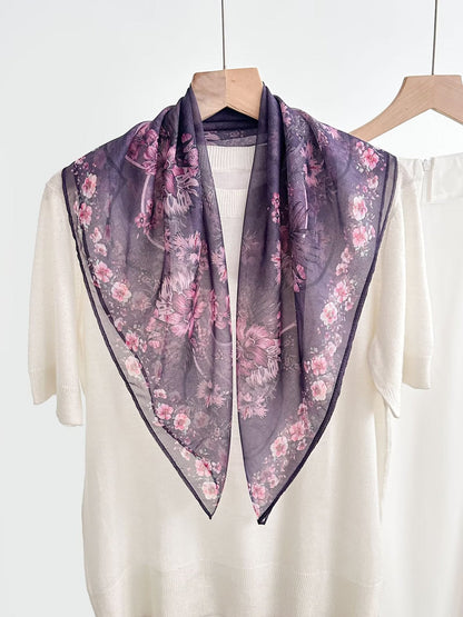 New Breathable Versatile Silk Chiffon Scarf For Women, Also Usable As A Shawl