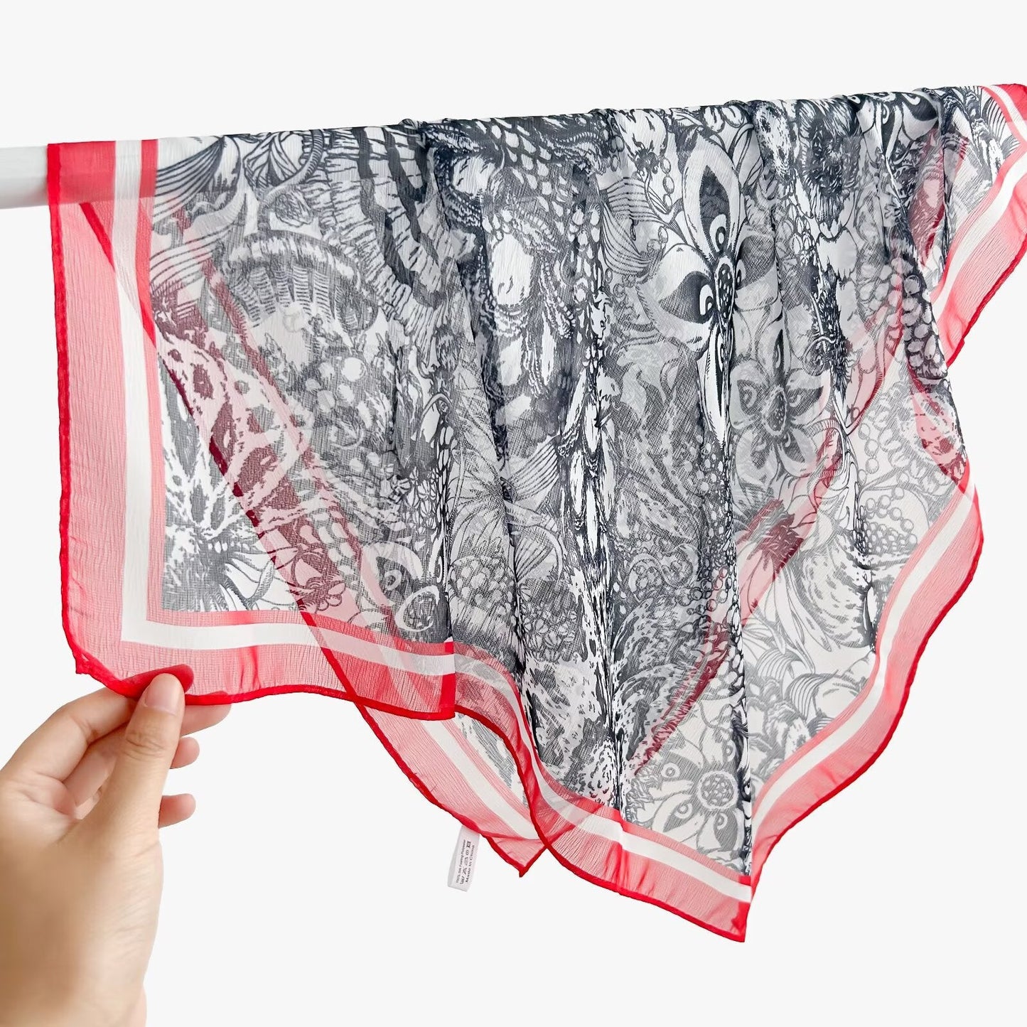 New Breathable Versatile Silk Chiffon Scarf For Women, Also Usable As A Shawl