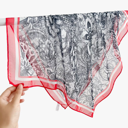 New Breathable Versatile Silk Chiffon Scarf For Women, Also Usable As A Shawl