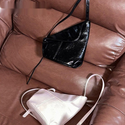 New Arrival Niche-design Oil-waxed Leather Crossbody Bag