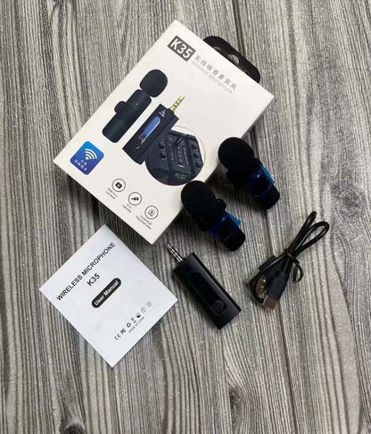 Collar Clip Microphone Outdoor Video Recording Wireless Microphone