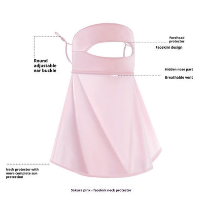 Sunscreen Face Mask For Women Summer UV Protection