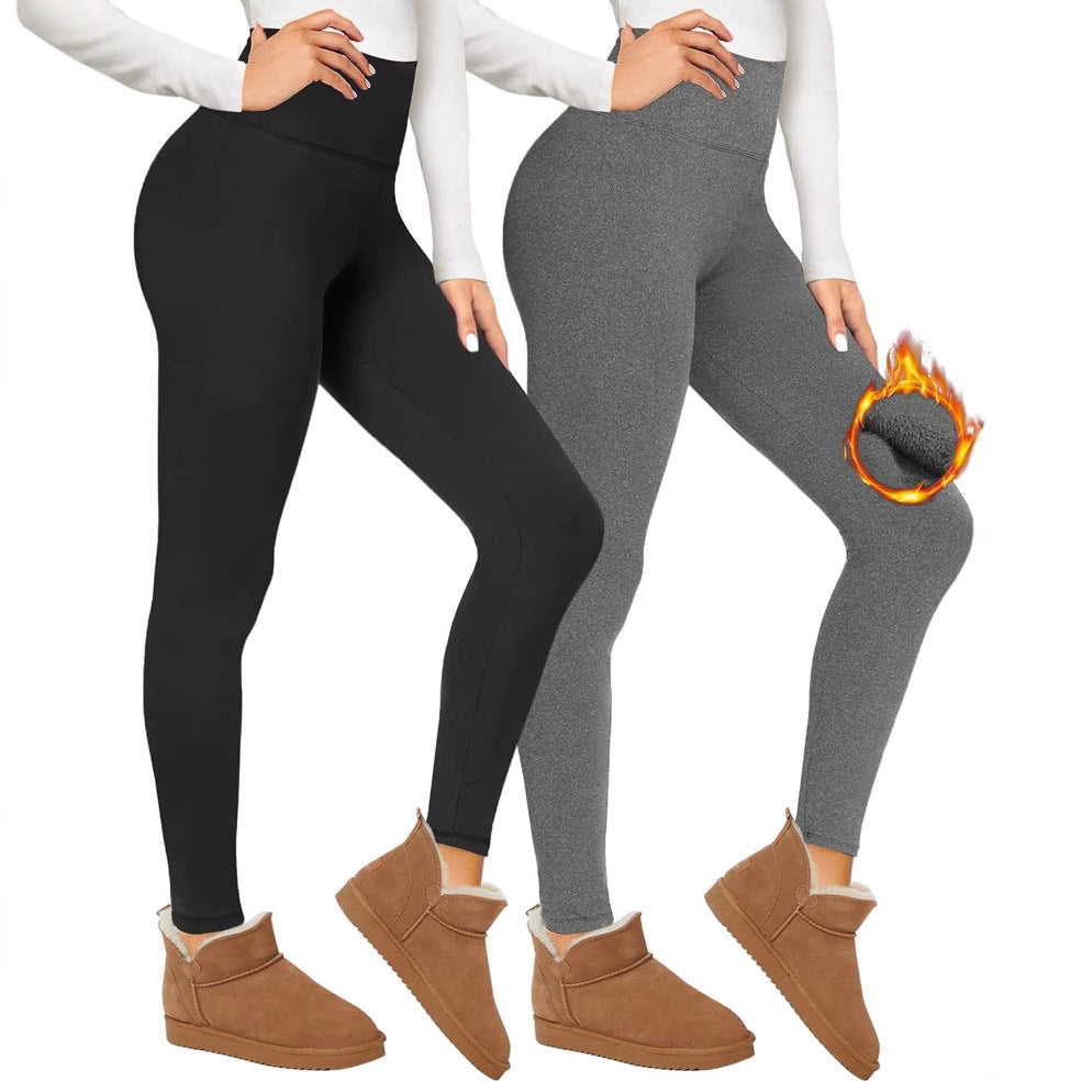 Velvet Padded Leggings Women's High Waist Winter