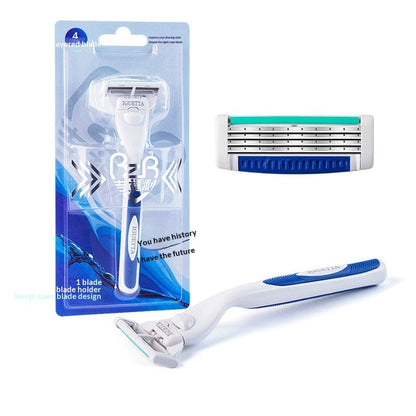 Manual razor 4-layer razor blade