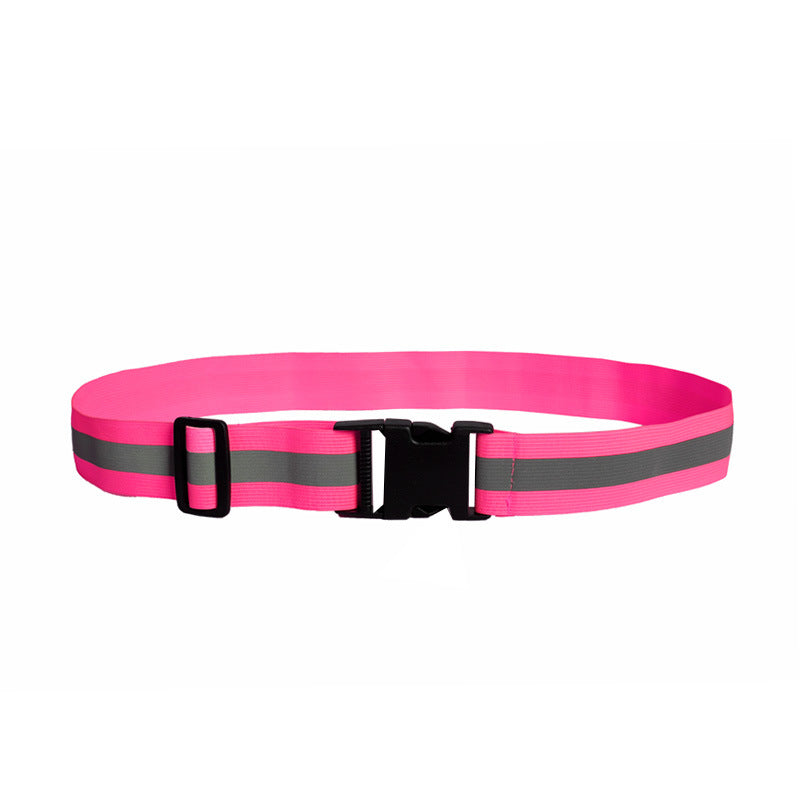 Adjustable Reflective Elastic Waist Belt For Outdoor Night Running And Cycling