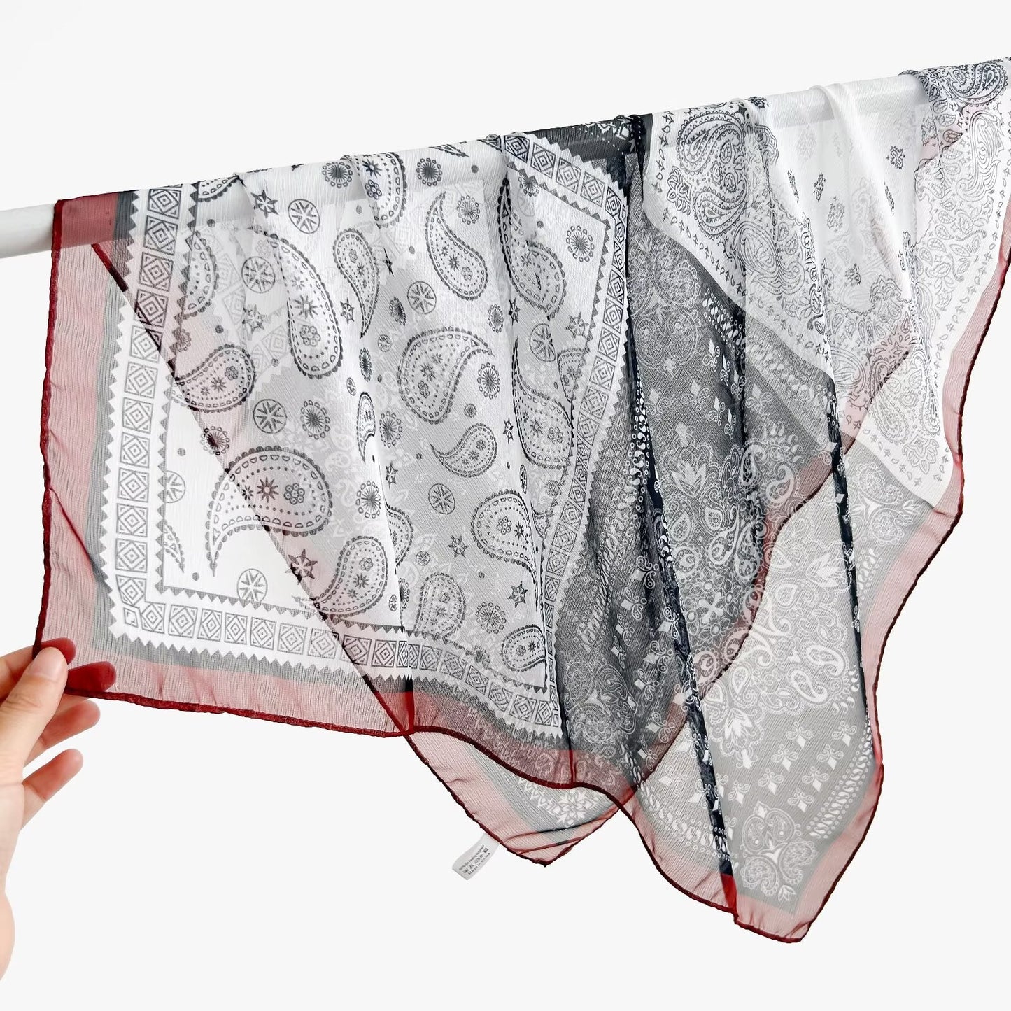 New Breathable Versatile Silk Chiffon Scarf For Women, Also Usable As A Shawl