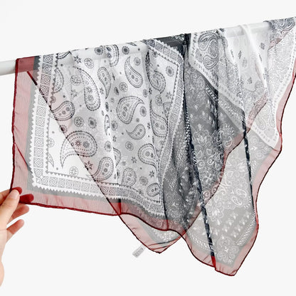 New Breathable Versatile Silk Chiffon Scarf For Women, Also Usable As A Shawl