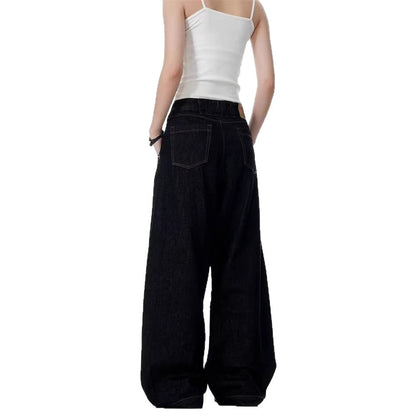 Trendy Solid-color Bootcut Jeans Relaxed Fit For Spring And Autumn