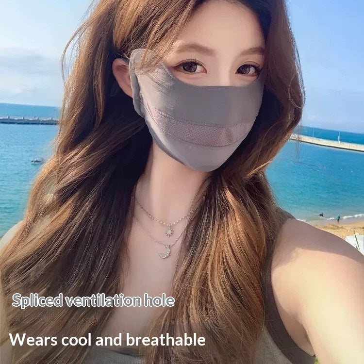 Womens Sun-Protective Mask UV-Protective Face Mask