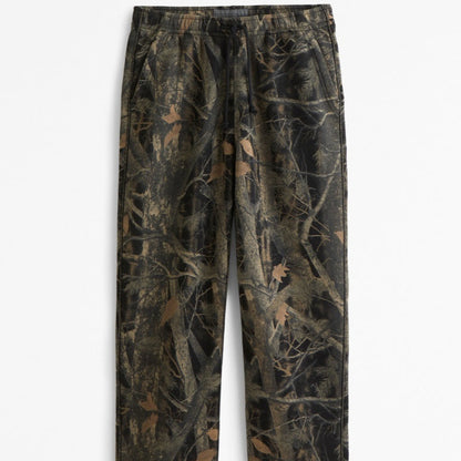 Mens Loose-Fit Straight-Leg Sports Trousers
