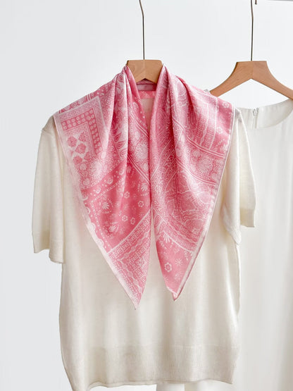 Women's Vintage High-end Outer Silk Scarf