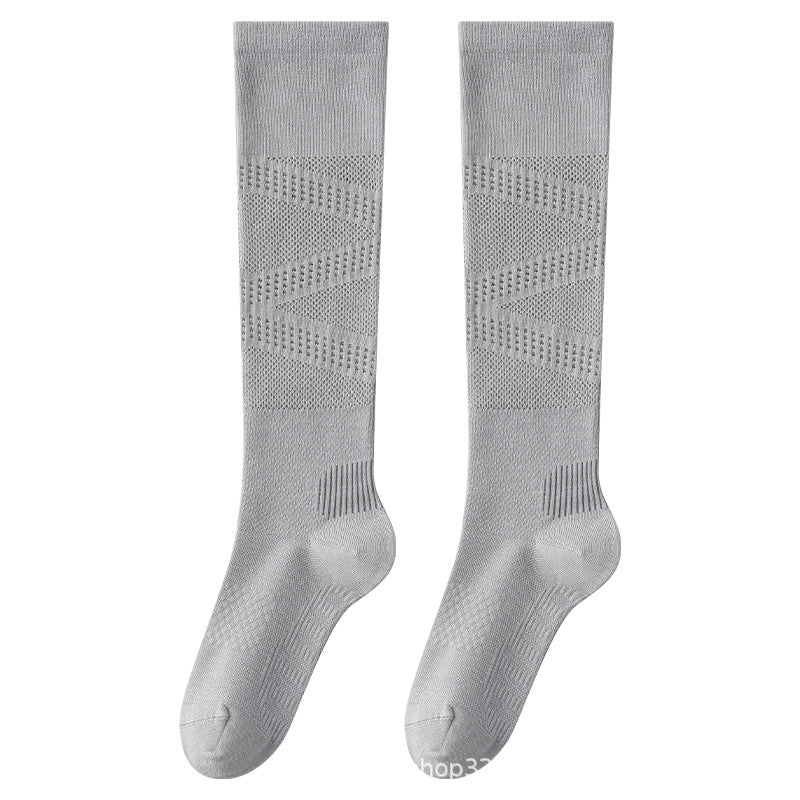 Ultra-thin Lightly Compressive Breathable Calf-length Athletic Socks