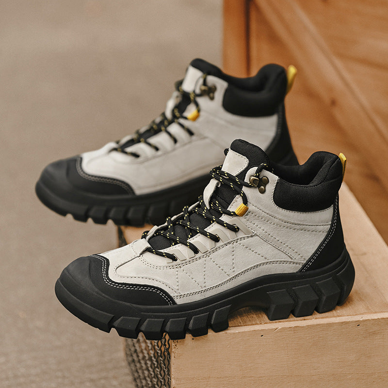 Mens Shoes Autumn Winter New High-Top Hiking And Mountaineering Boots
