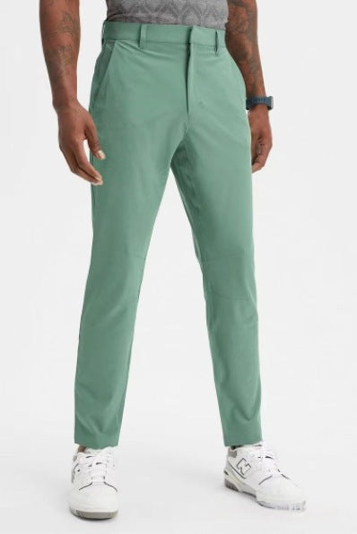 Casual Truly Slim-fit Plus-size Solid-color Mens Dress Pants