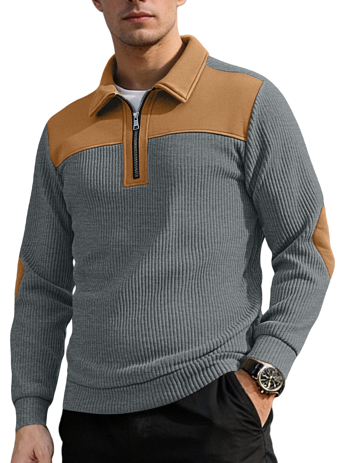 Casual Commute Sports AutumnWinter Zip-Up Sweatshirt