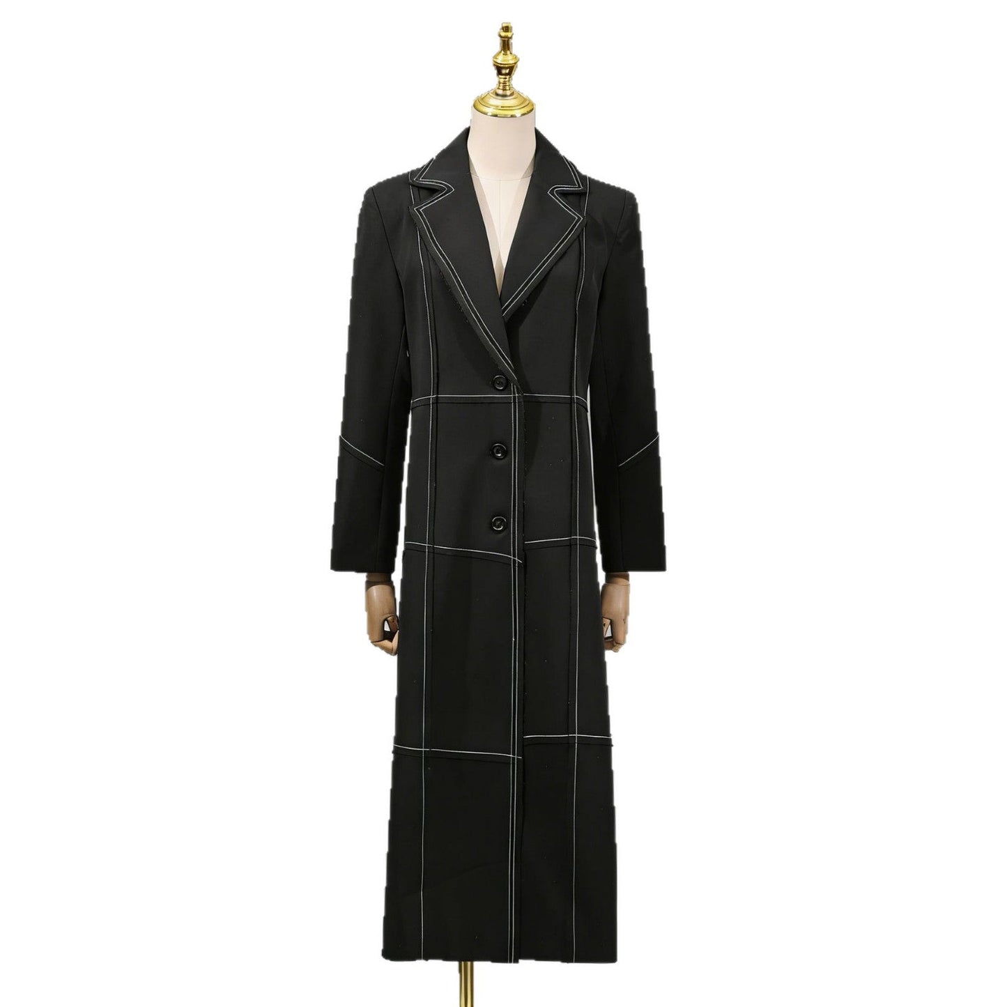 Fashionable Trench Coat European And American British-style Vintage Womens Jacket