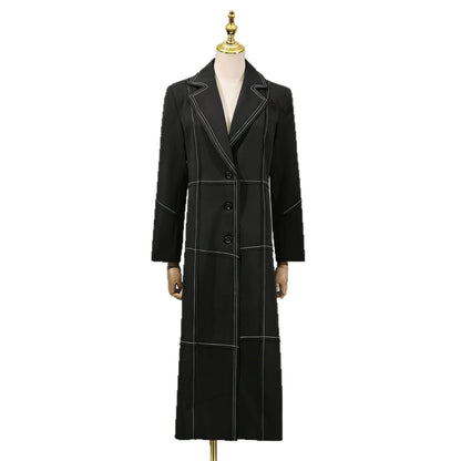 Fashionable Trench Coat European And American British-style Vintage Womens Jacket