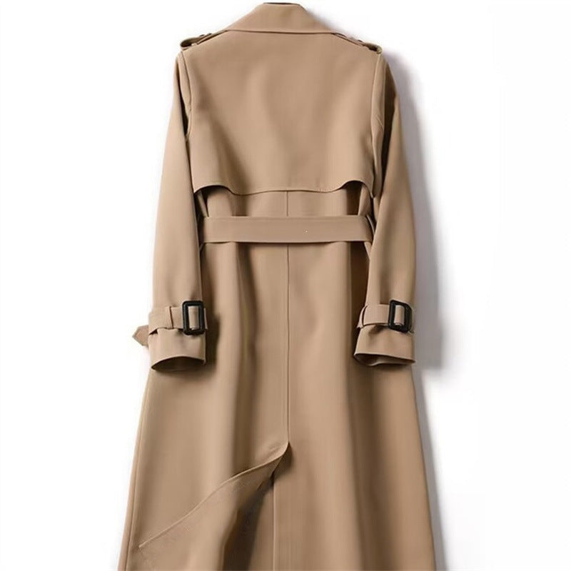 British-style Over-the-knee Coat Over-the-knee Outerwear
