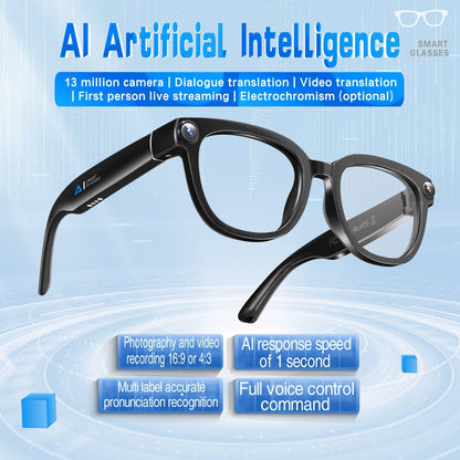 AI Smart Glasses With Ultra-high-definition Photo And Video Recording Plus Calling