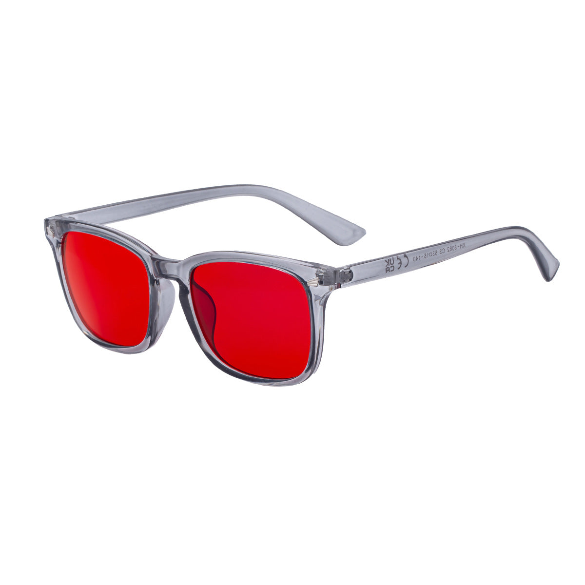 2026 New Style Sleep Glasses Square Frame Sunglasses For Men, Personalized Anti-Blue Light Color-Changing Red Lenses, Outdoor Sun Protection Sunglasses For Men